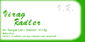 virag radler business card